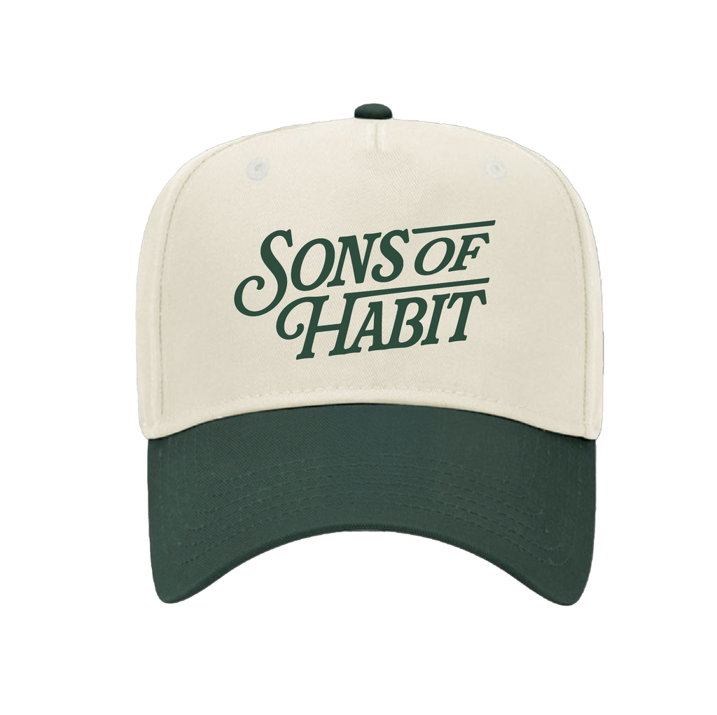 Natural/Green Logo Hat