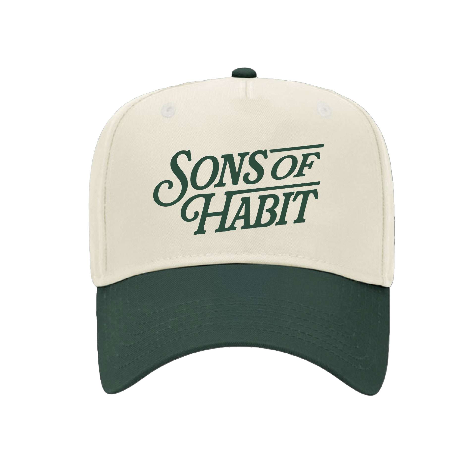 Natural/Green Logo Hat