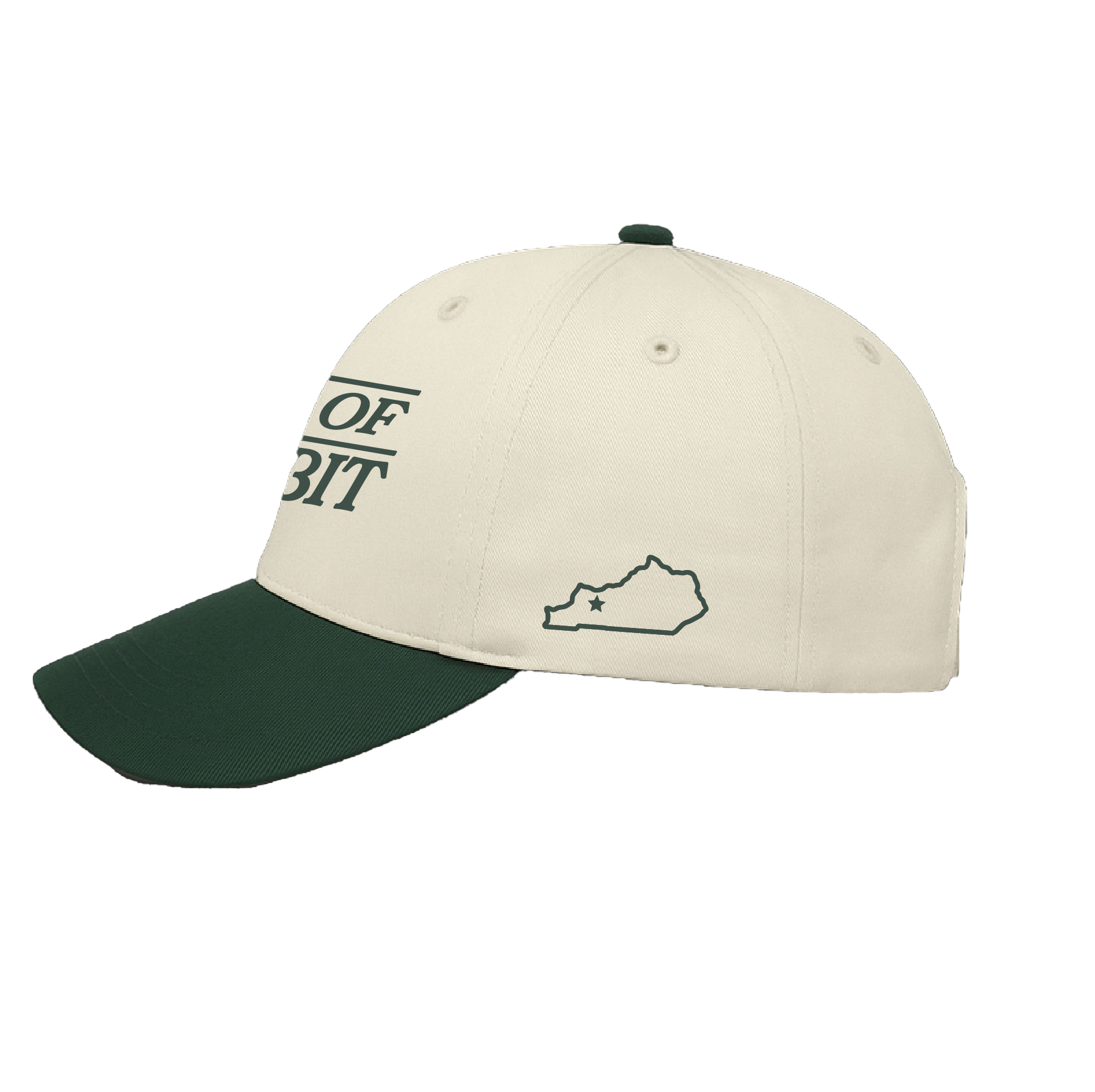 Natural/Green Logo Hat