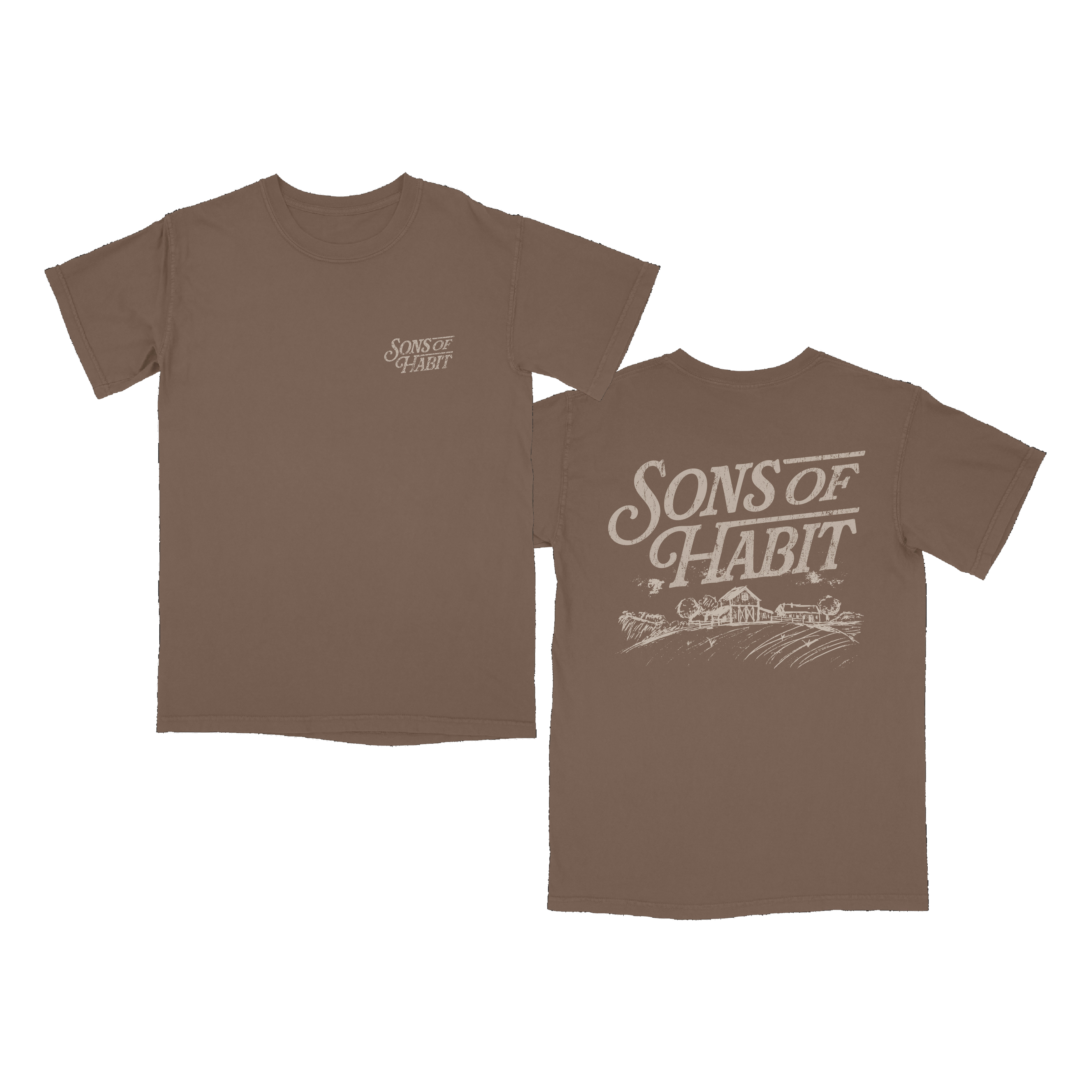 Brown Logo Tee